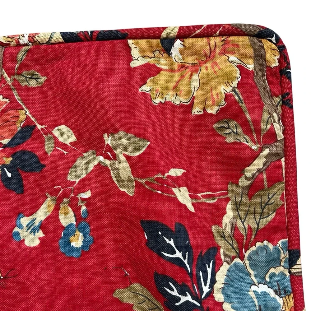 Pottery Barn Brighton Chinoiserie Standard Sham‎ Linen Cotton Case Envelope Back